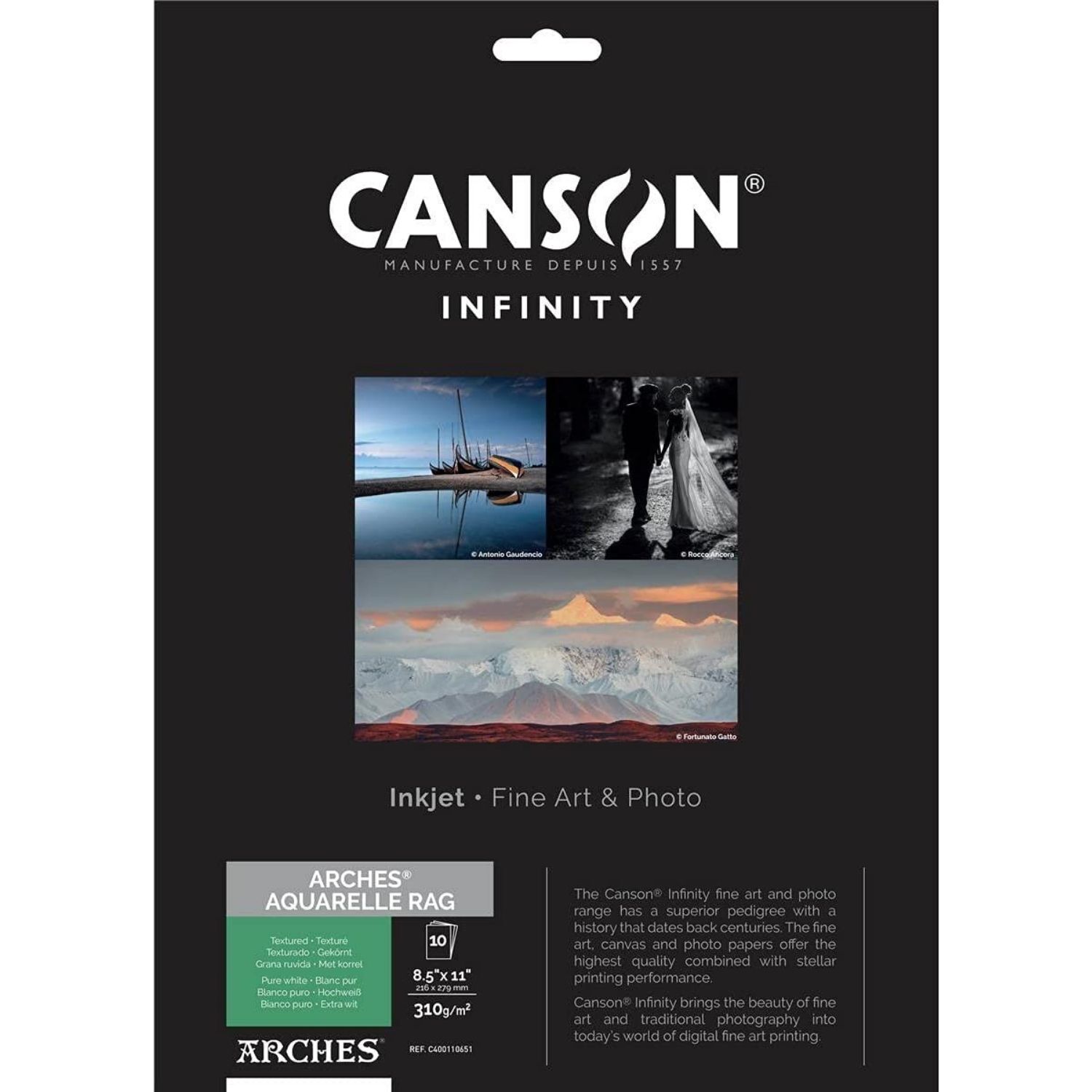 Canson Infinity Arches Aquarelle Rag 310gsm Canson Infinity Arches Aquarelle Rag - 310gsm - Image 1